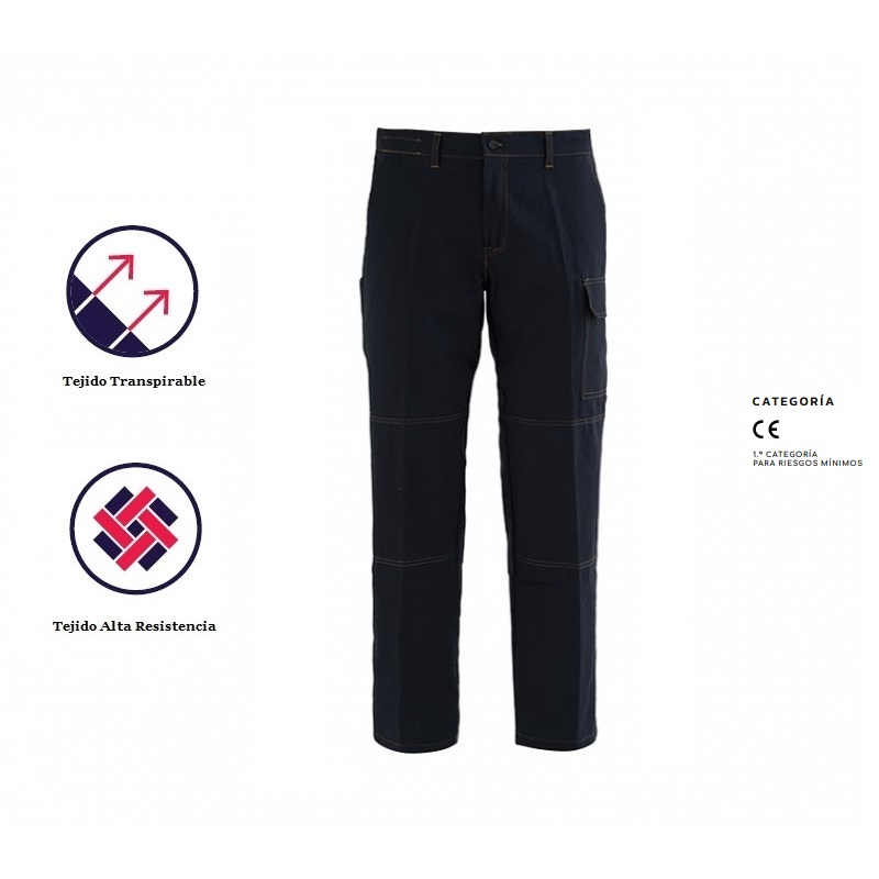 PANTALON MULTIBOLSILLO STIFFER AZUL MARINO