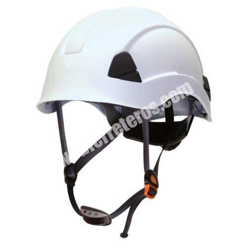 CASCO ALPINISTA CON BARBUQUEJO BLANCO